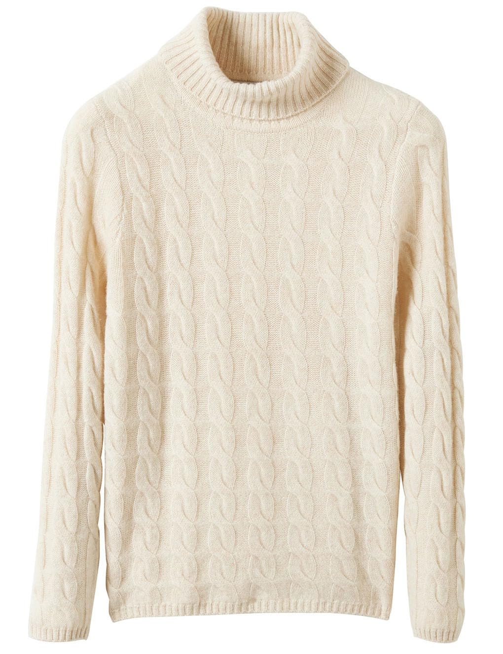 keusyoi Ropa de invierno para mujer, suéter de cuello alto 100% lana merino, suéter de punto de otoño, suéter de manga larga