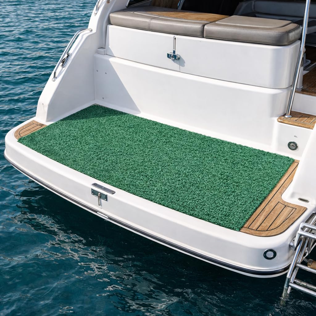Tappeto Pavimento Antiscivolo Drenante Riccio Verde 1x3 mt – Spessore 15 mm – Permeabile, Rotolo Multiuso per Esterno e Interno – Piscina, Giardino, Doccia, Barche - MULTIUSO