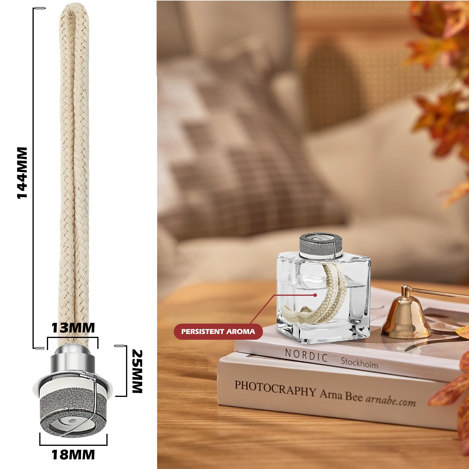 lampa zapachowa knot z palnikiem katalitycznym: WIYETY lampa olejowa knot zamiennik lampy katalitycznej z palnikiem, do ulepszenia powietrza w pomieszczeniach, dekoracja domu, 18 cm (srebrna)