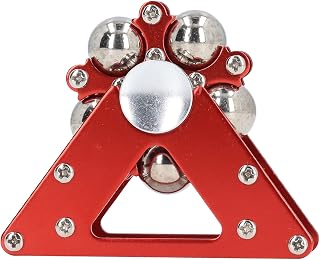 Yemas de los Dedos Giratoria Noria Juguete Fascinante Alivio del Estrés Entretenimiento para Todas Las Edades Aleación de Aluminio (Rojo)