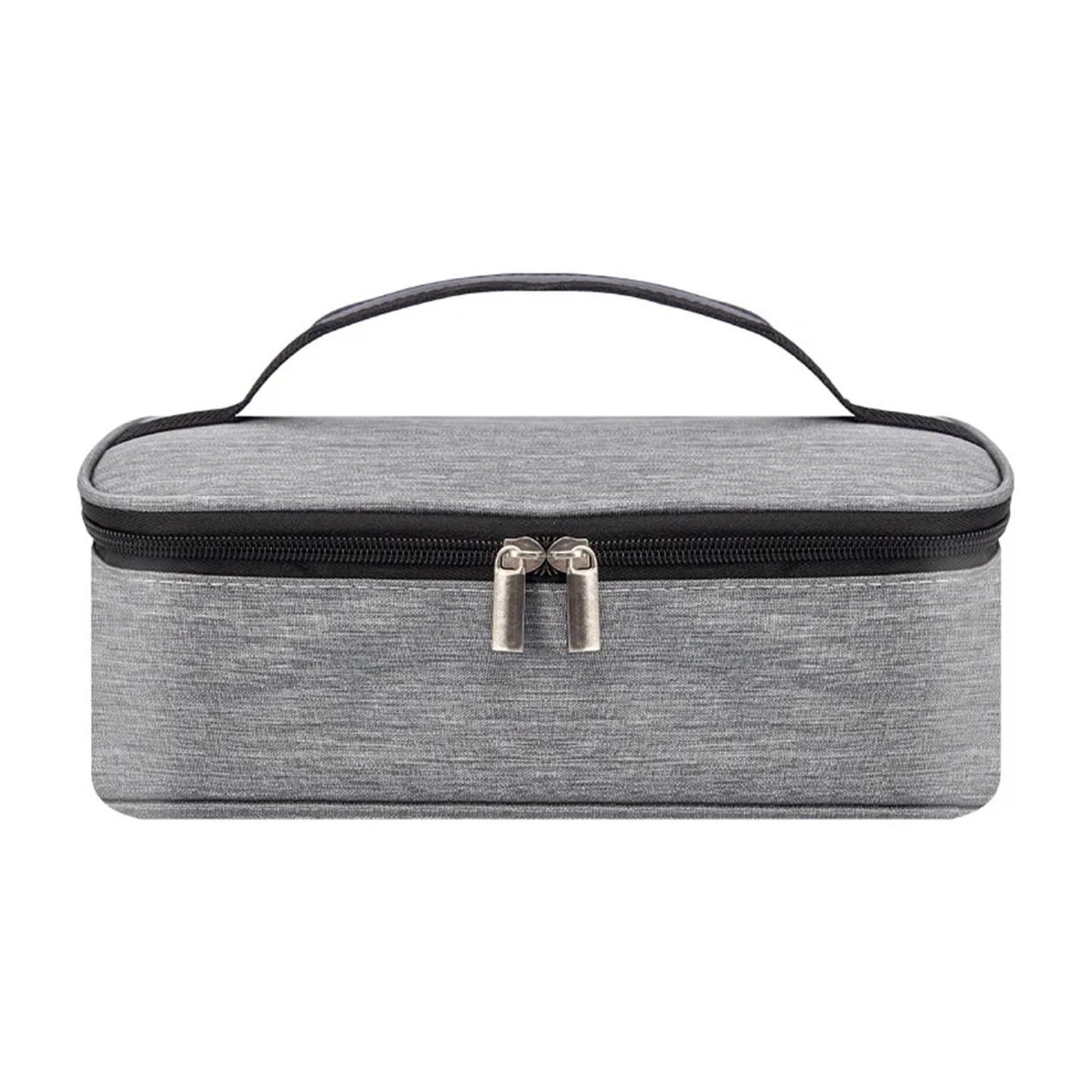 Generico Borsa for il pranzo mini frigo portatile con isolamento termico for contenitori for alimenti for snack riutilizzabile(Grey)