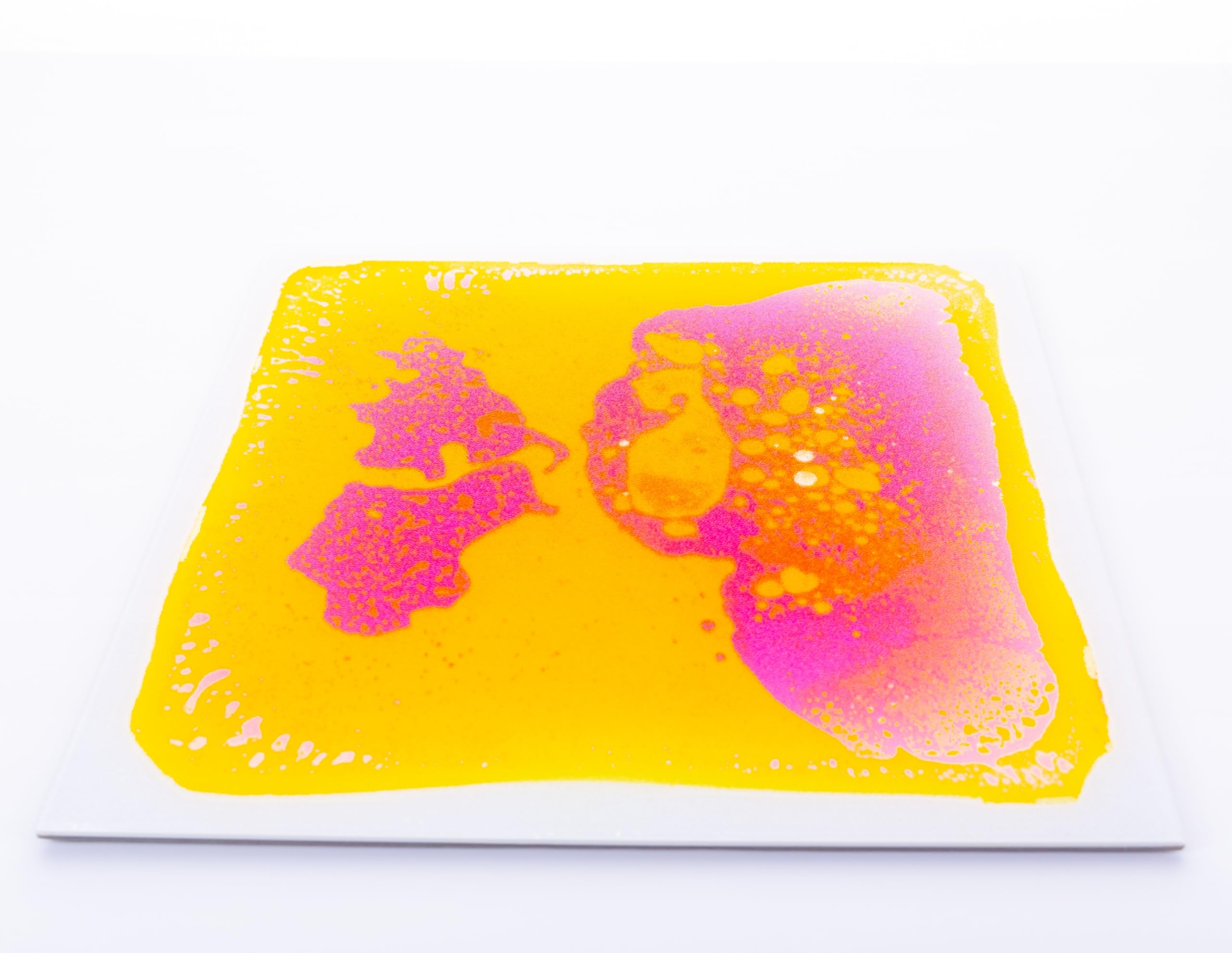 VIRTUENITY Lot de 4 dalles de sol sensorielles liquides - 30 x 30 cm - Colorées - Pour salles de jeux, salle de classe, chambre à coucher et bureau.