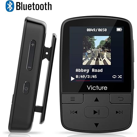 Amazon Victure Bluetooth4 1 Mp3プレーヤー ミニ クリップ式 Hifi超高音質 デジタルオーディオプレーヤー 歩数計 内蔵8gb 最大128gbまで拡張可能 ブラック M3 Victure デジタルオーディオプレーヤー