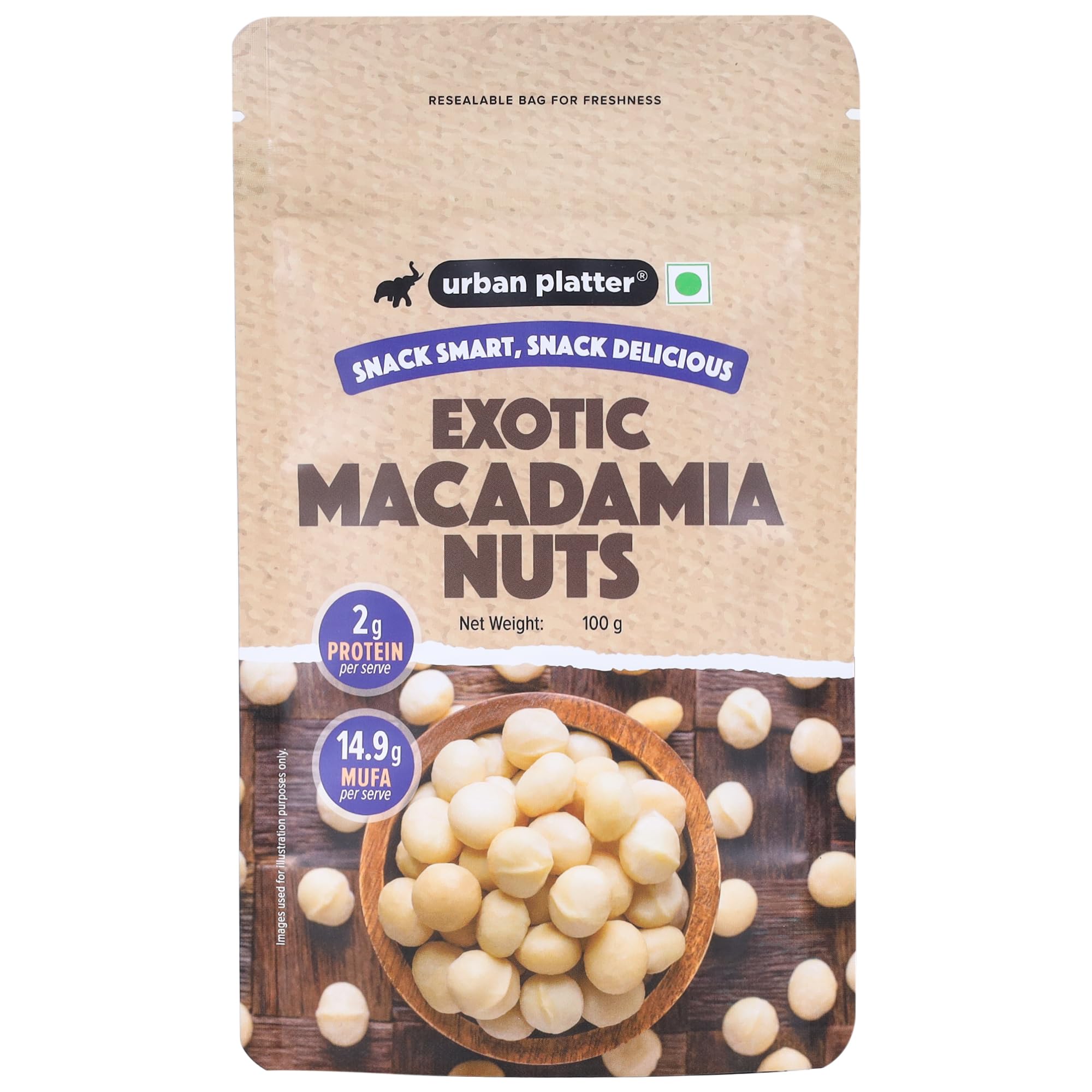 Urban Platter Bold and Exotic Macadamia Nuts, 100g (Grade A, Crunchy, Perfect for Guilt-Free Snacking) (B0BB7FPB3W) Amazon Price History, Amazon Price Tracker