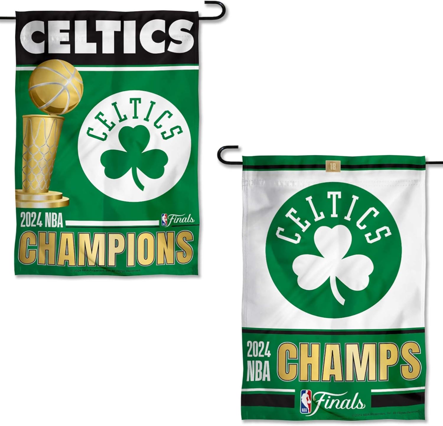 Boston Celtics 2024 2023 NBA Champions Garden Flag Banner