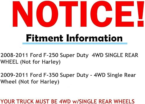 Miniatura 3 de Detroit Axle - Kit de frenos 4WD para Ford F-250 Super Duty 2008-2012 [no compatible con modelos con Harley PKG] Rotores de freno de disco