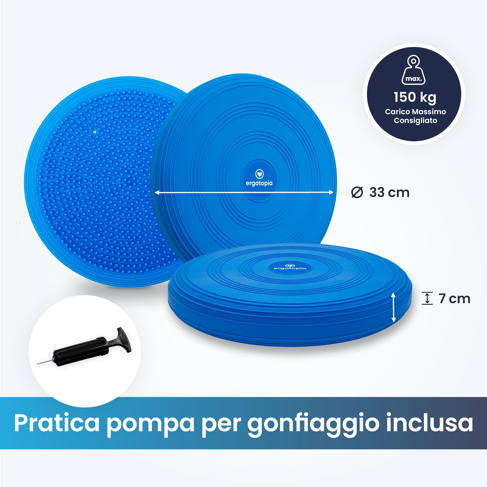 Cuscino con Balance Ergotopia 100% la felicità di garanzia/Ball sedile cuscino ergonomico con pompa aria