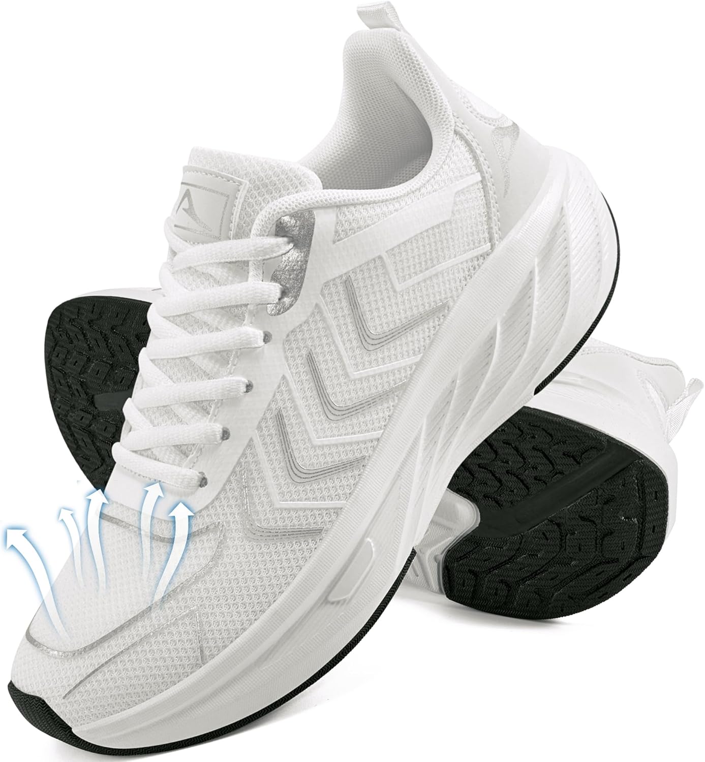 HARENCE Womens Sneakers Tennis Shoes: Comfortable Breathable Non Slip Casual Athletic Walking Shoes for Gym Workout
