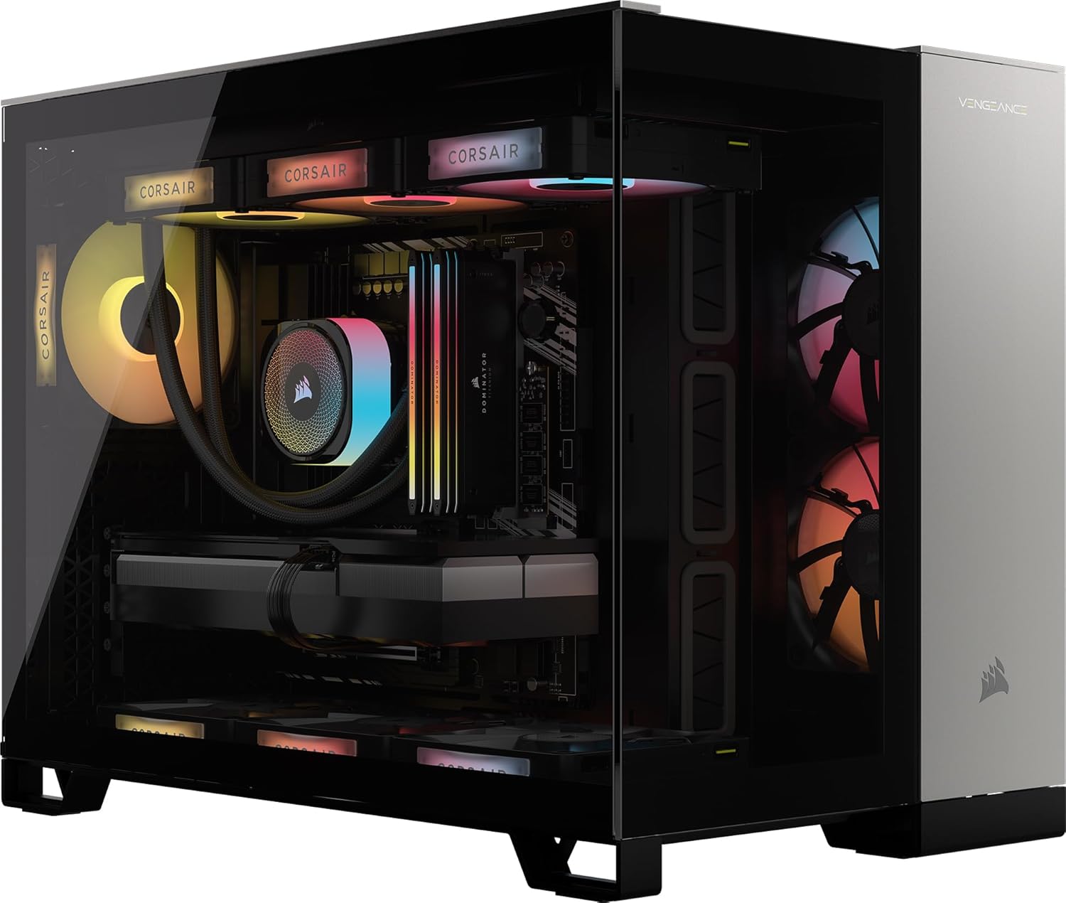 Corsair Vengeance i5100 Gaming PC – Liquid Cooled Intel Core i9-14900KF CPU – NVIDIA GeForce RTX 5080 GPU – 32GB Dominator Titanium RGB DDR5 Memory – 2TB M.2 SSD – Black Corsair Vengeance i5100 Gaming PC – Liquid Cooled Intel Core i9-14900KF CPU – NVIDIA GeForce RTX 5080 GPU – 32GB Dominator Titanium RGB DDR5 Memory – 2TB M.2 SSD – Black