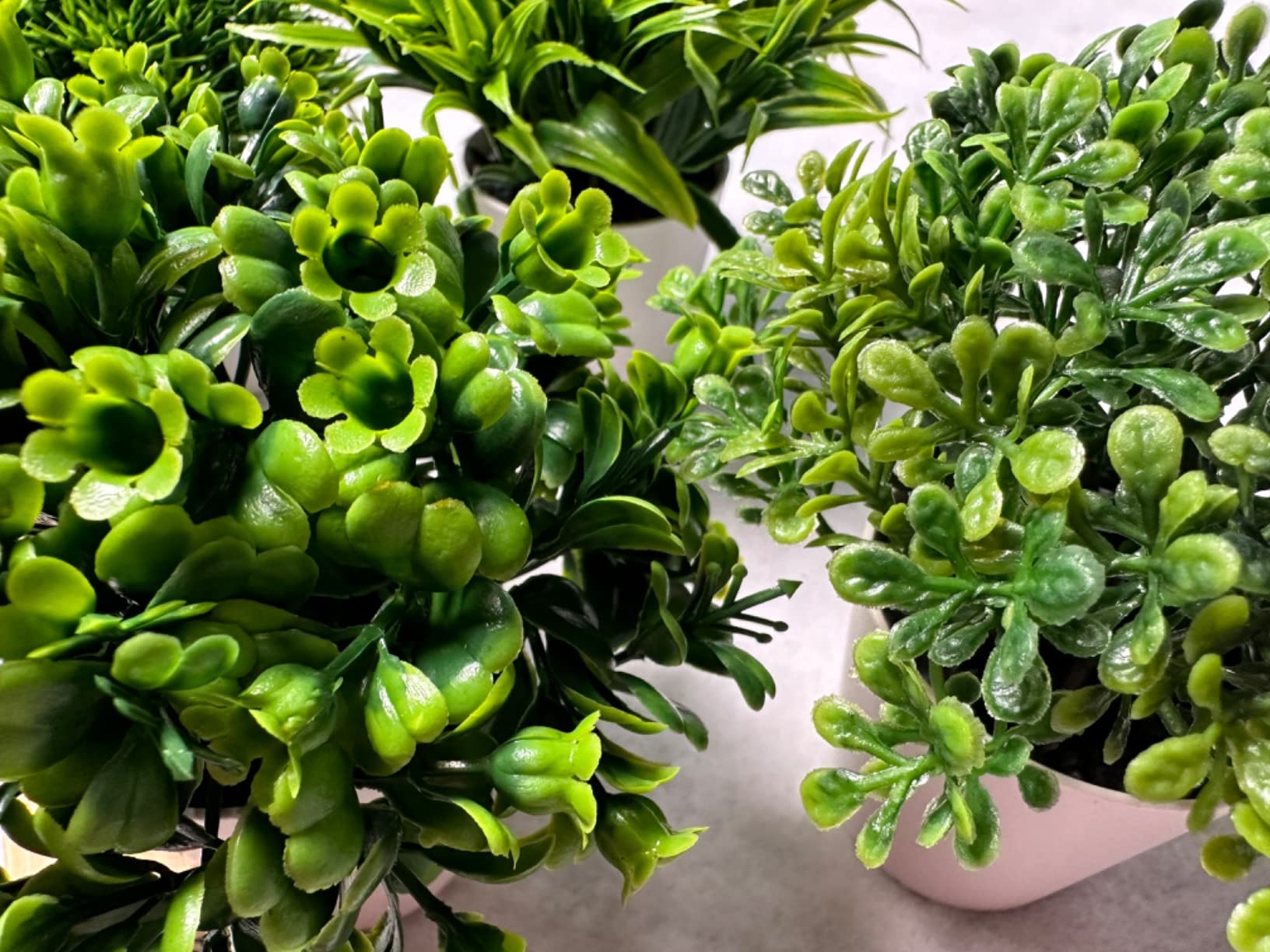 $1/mo - Finance Der Rose 4 Packs Fake Plants Mini Artificial Greenery ...