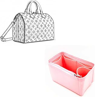Insert for Speedy organizer, Speedy insert,Organizer for Speedy 25/30/35/40.（Pink-speedy 30）