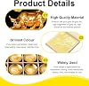 30Pcs Edible Gold Leaf Sheets 6x6cm Gold Foil Paper Decorative Gold Flakes Edible Gold Dust for Cake Chocolates Decorating Baking Crafts Candles Balls Mascot Masks DIY Nail Art Makeup Greeting Cards