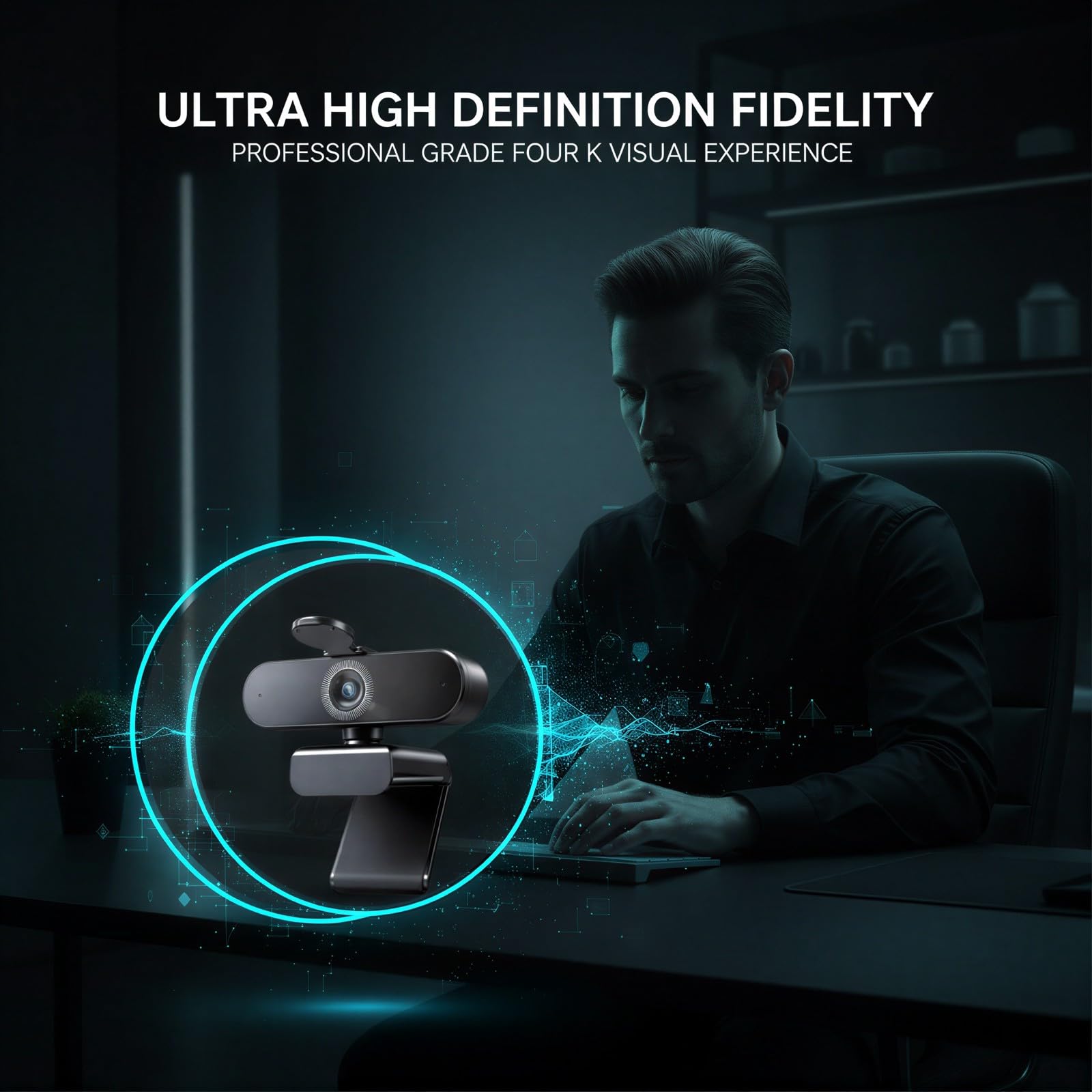 Kamera internetowa 4K do komputera, 8 MP Ultra 4K High Definition 30FPS kamera internetowa z autofokusem, mikrofon z redukcją szumów, kamera USB bez zniekształceń do transmisji na żywo