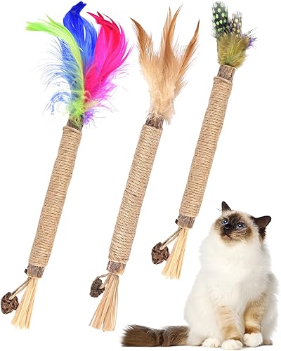 Miniatura 7 de TINDTOP Silvervine - Palitos para gatos, juguetes masticables de hierba gatera natural para limpieza de dientes de gatitos, cuidado dental Matatabi,