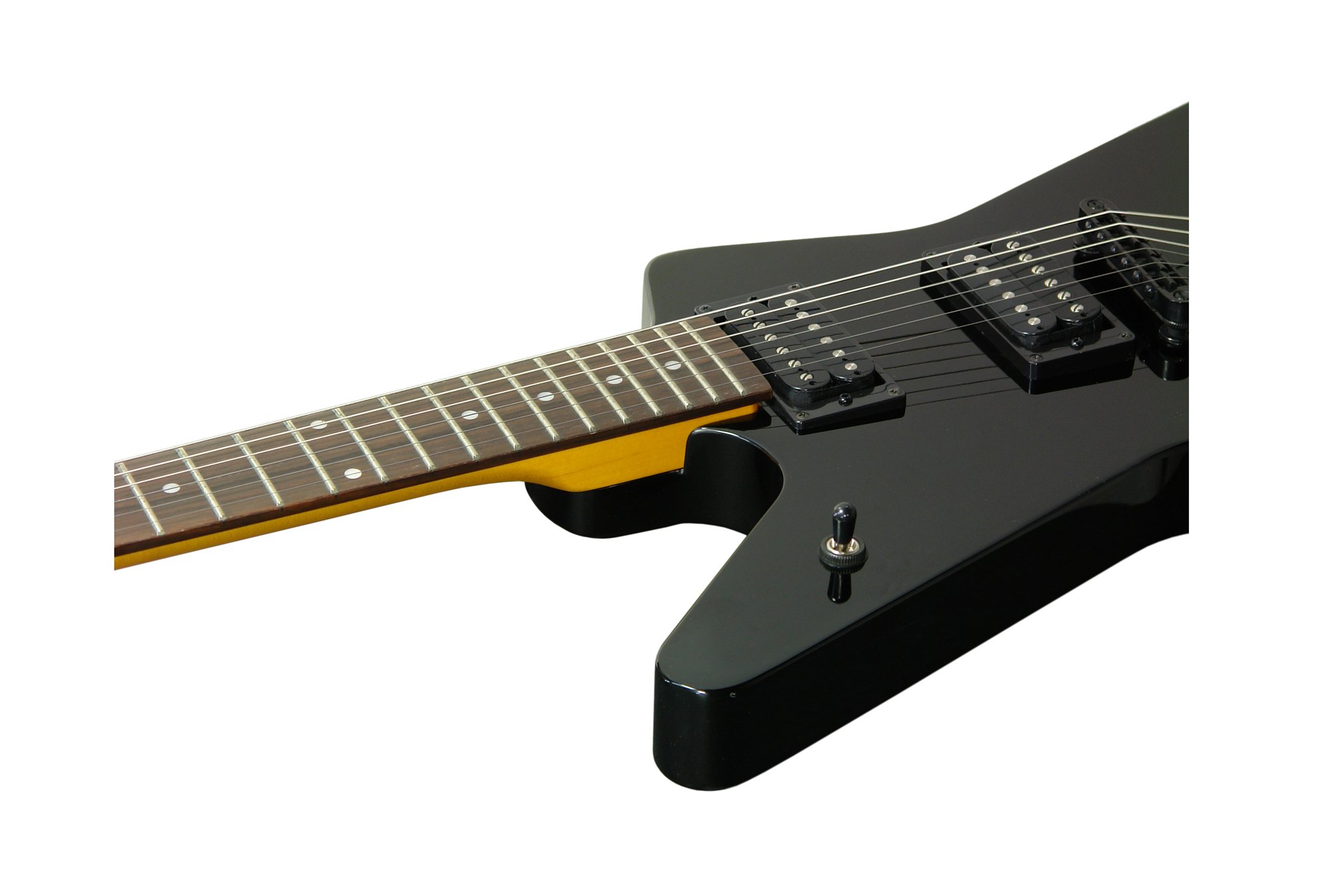 エレキギター　DEAN ML Dean ML X Left Handed Bolt On Classic Guitar, Black : Amazon.in