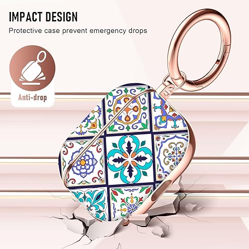 Miniatura 6 de Maxjoy Funda para AirPods de 3 generación, diseño único, funda protectora dura a prueba de golpes para Airpods 3 con llavero compatible con Apple