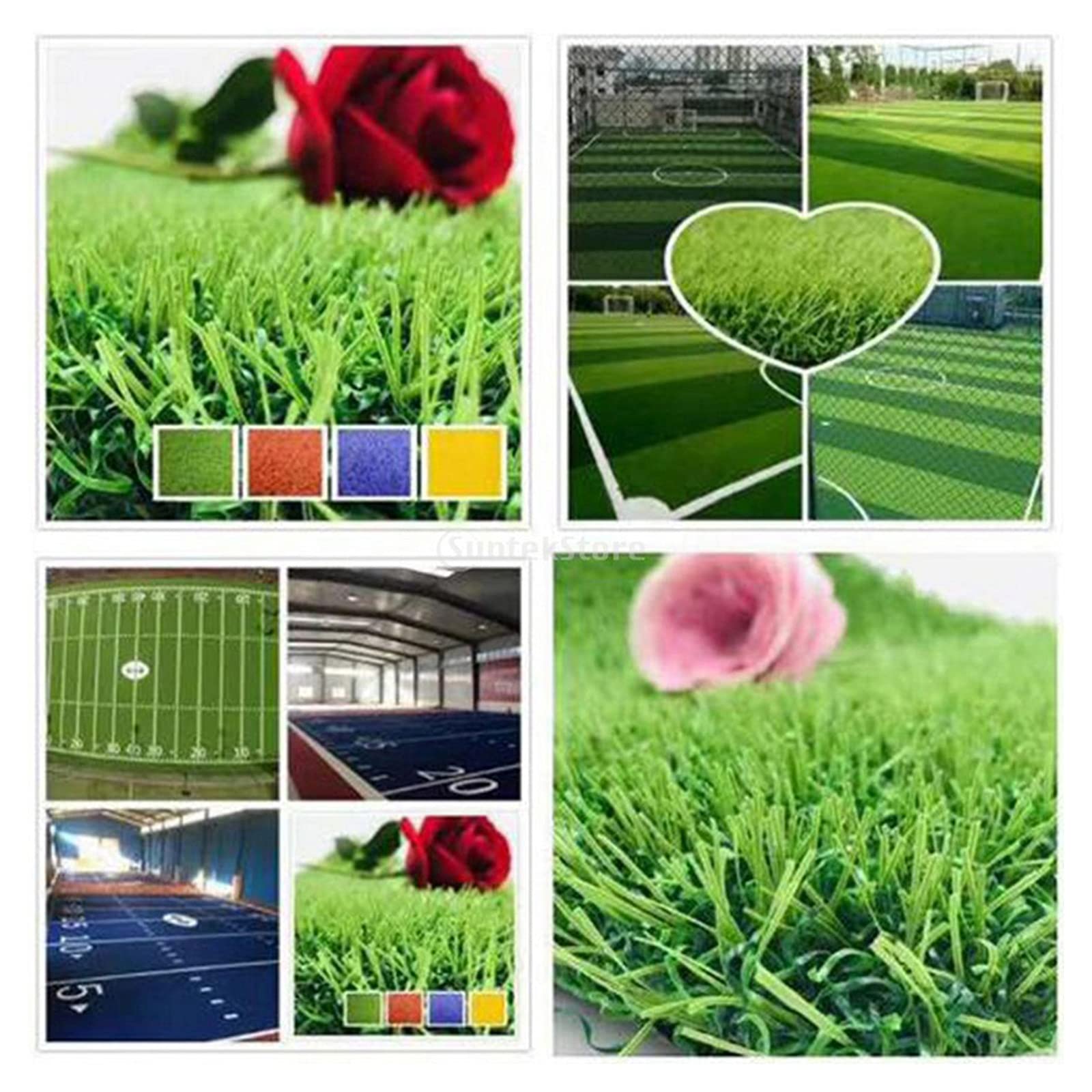 Artificial Turf Carpet Grass Mat Realistic Fake Lawn Grass Indoor Mat 1x3M