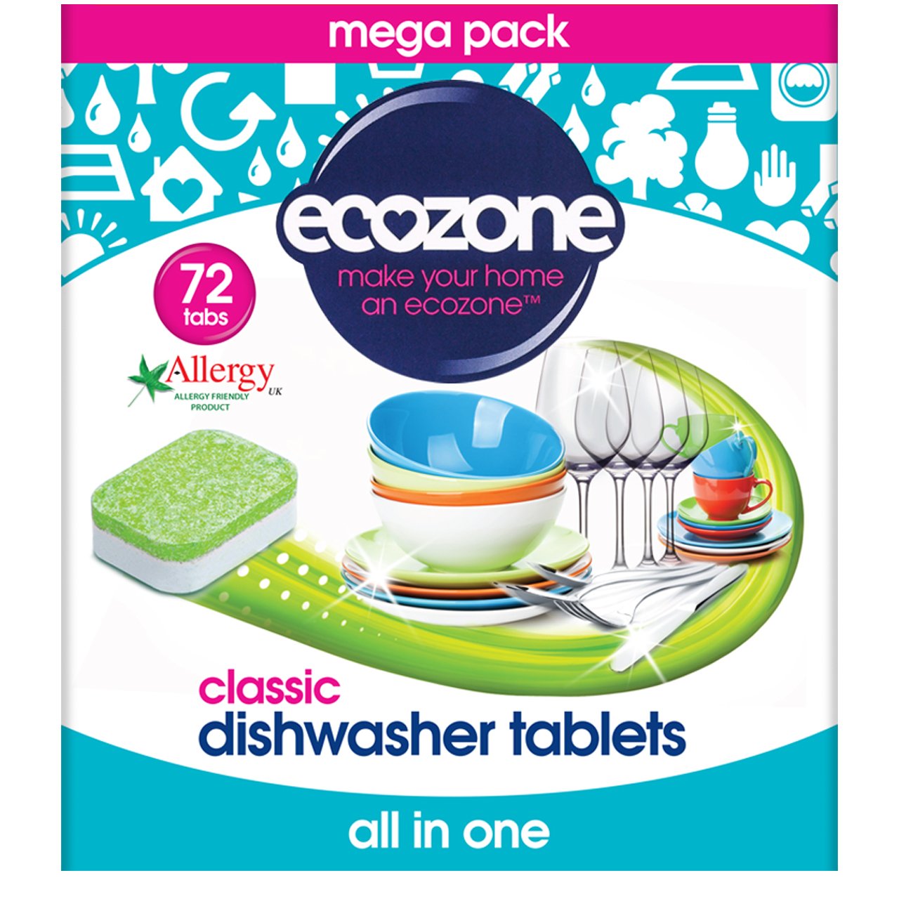 Ecozone Spülmaschinen-Tabs Classic All in One