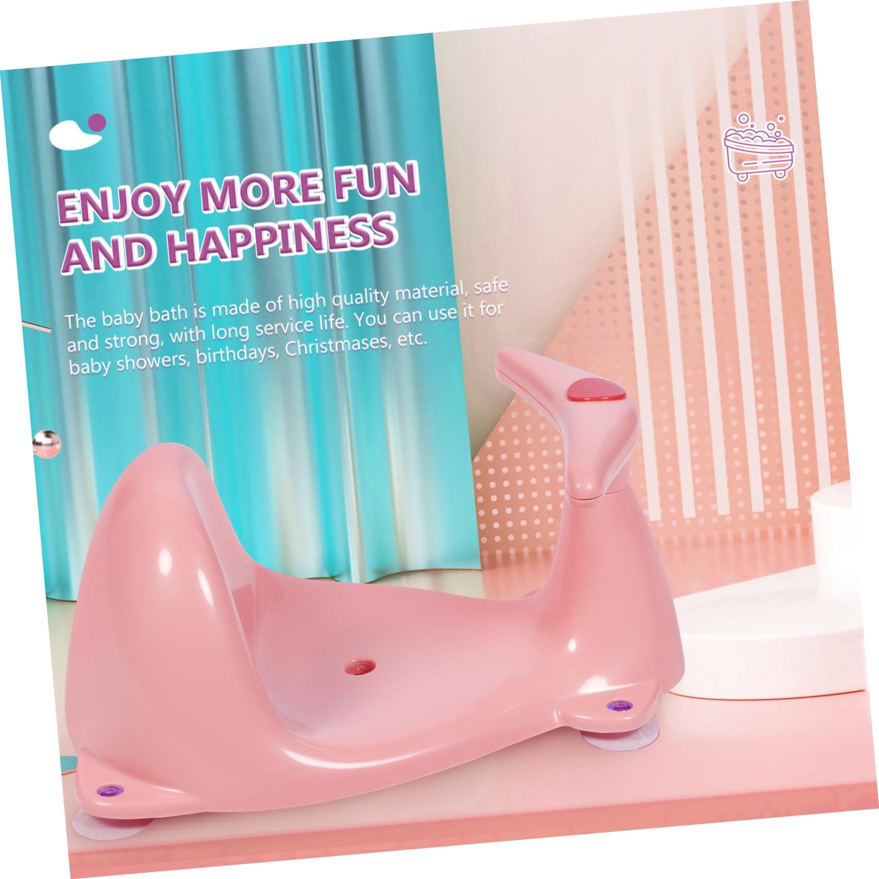 POPETPOP Asiento De Baño Para Bebés De Asiento De Baño Para Recién Nacidos Bañera Obsequio Para Shower