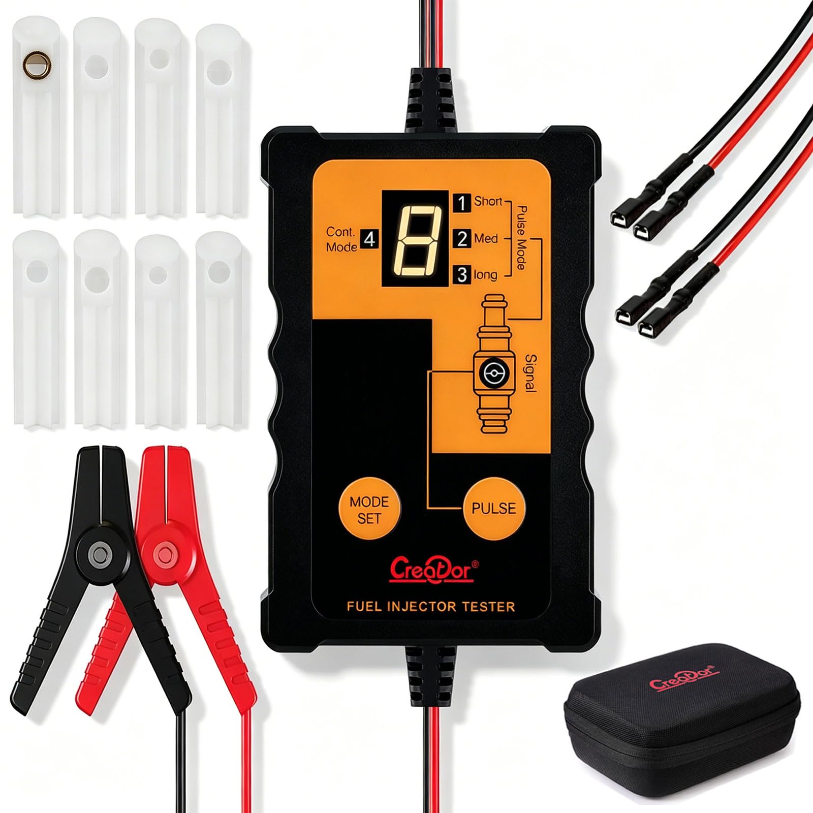 Limpieza inyectores gasolina Creator C150 con 8 adaptadores y 4 modos de impulso 8