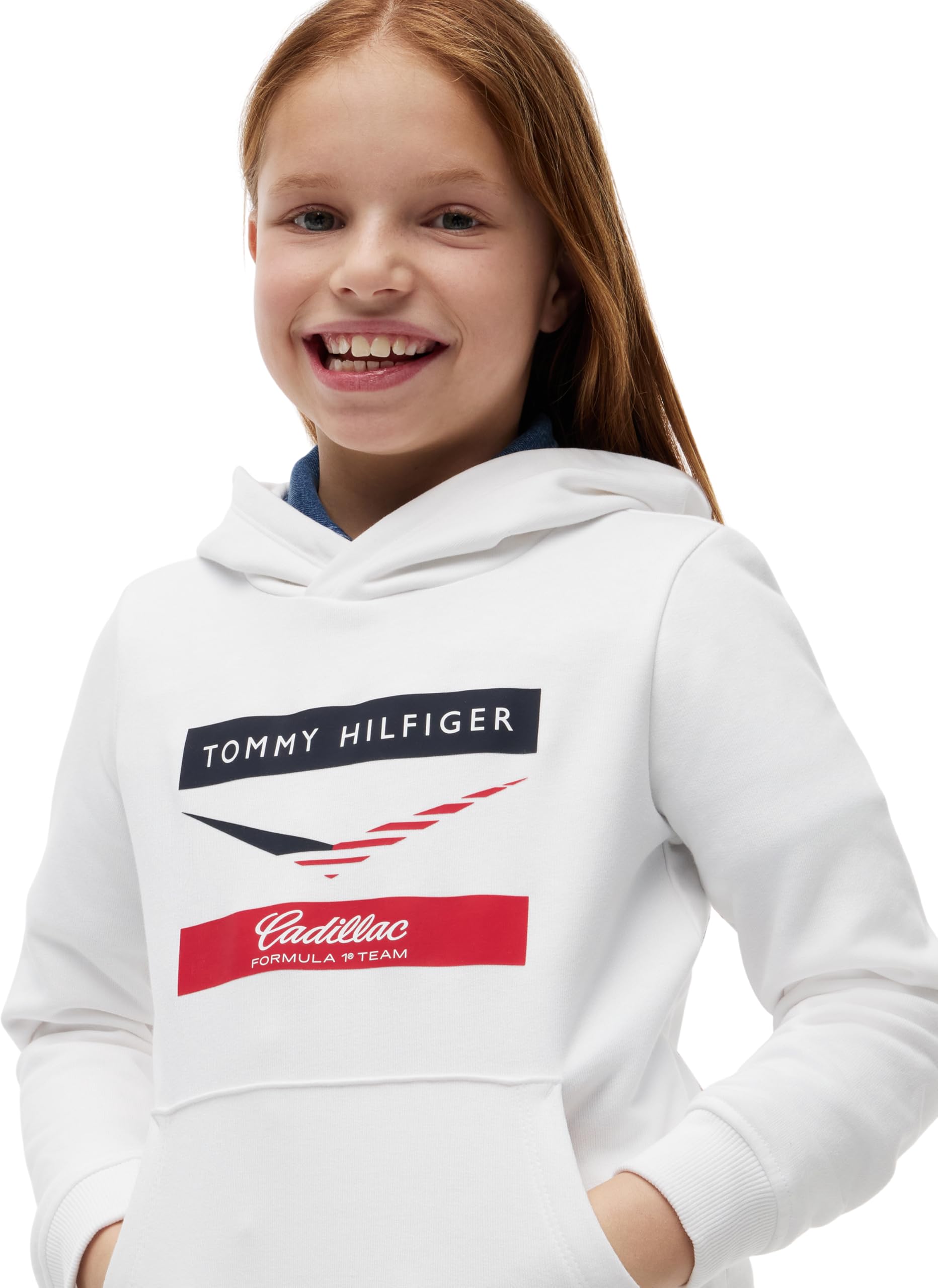 Tommy Hilfiger TH X Cf1 Chevron Hoodie Ks0ks00778 Sudaderas Unisex niños (Pack de 1)