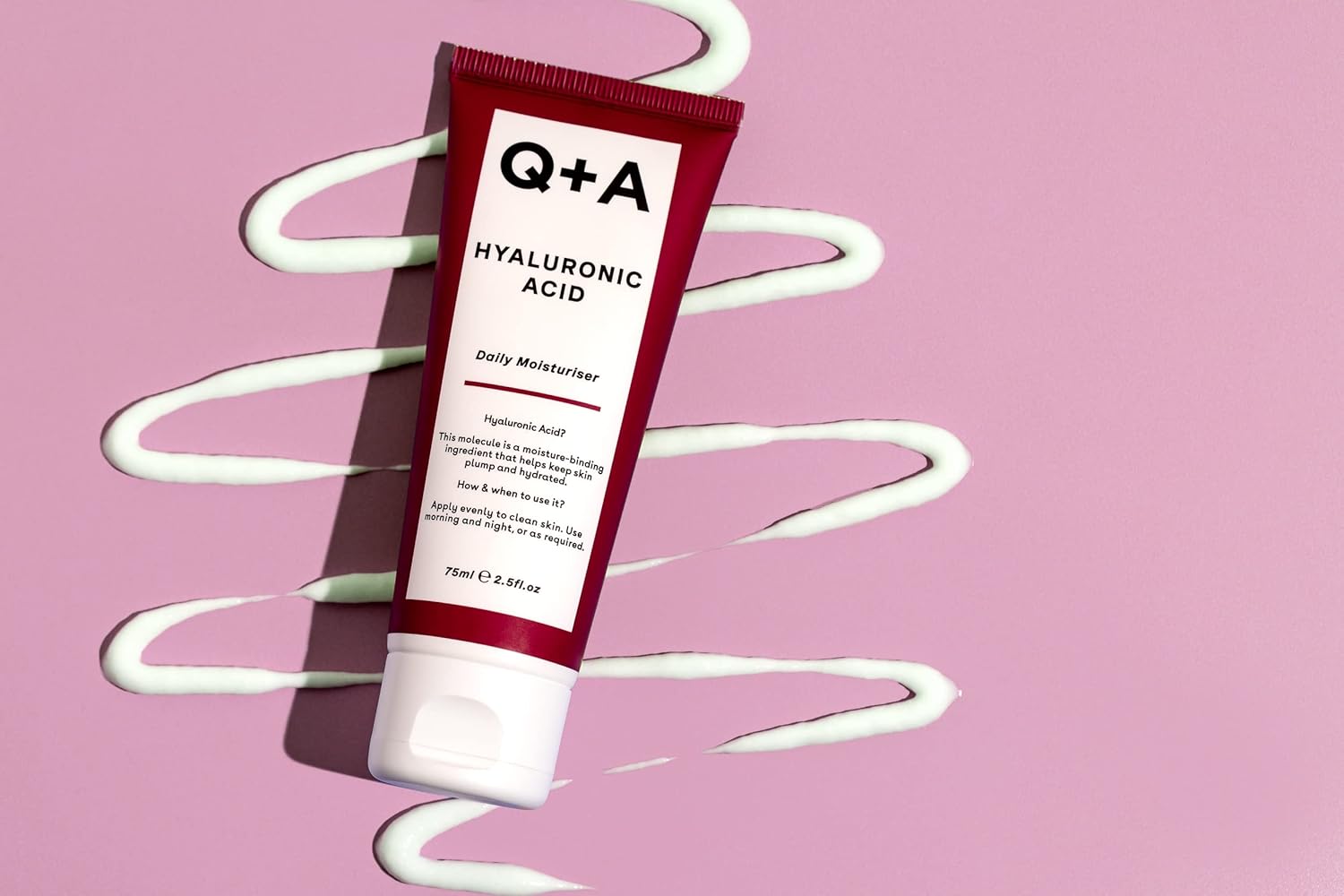 Q+A Hyaluronic Acid Daily Moisturizer (75ml), Hydrating Face Cream with Polyglutamic Acid and Rice Bran Extract, For Soft, Even and Nourished Skin, Fragrance Free Skincare - Image 6