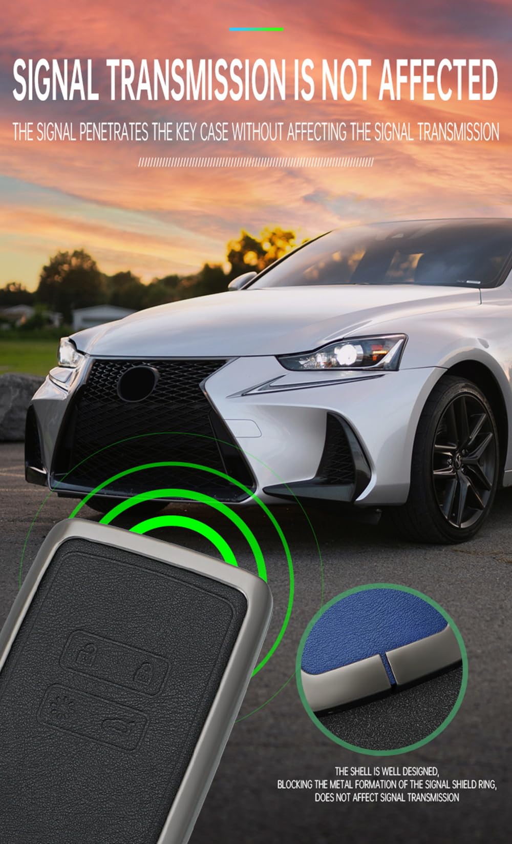 ontto Custodia per chiave auto adatta per Renault Koleos Captur Megane