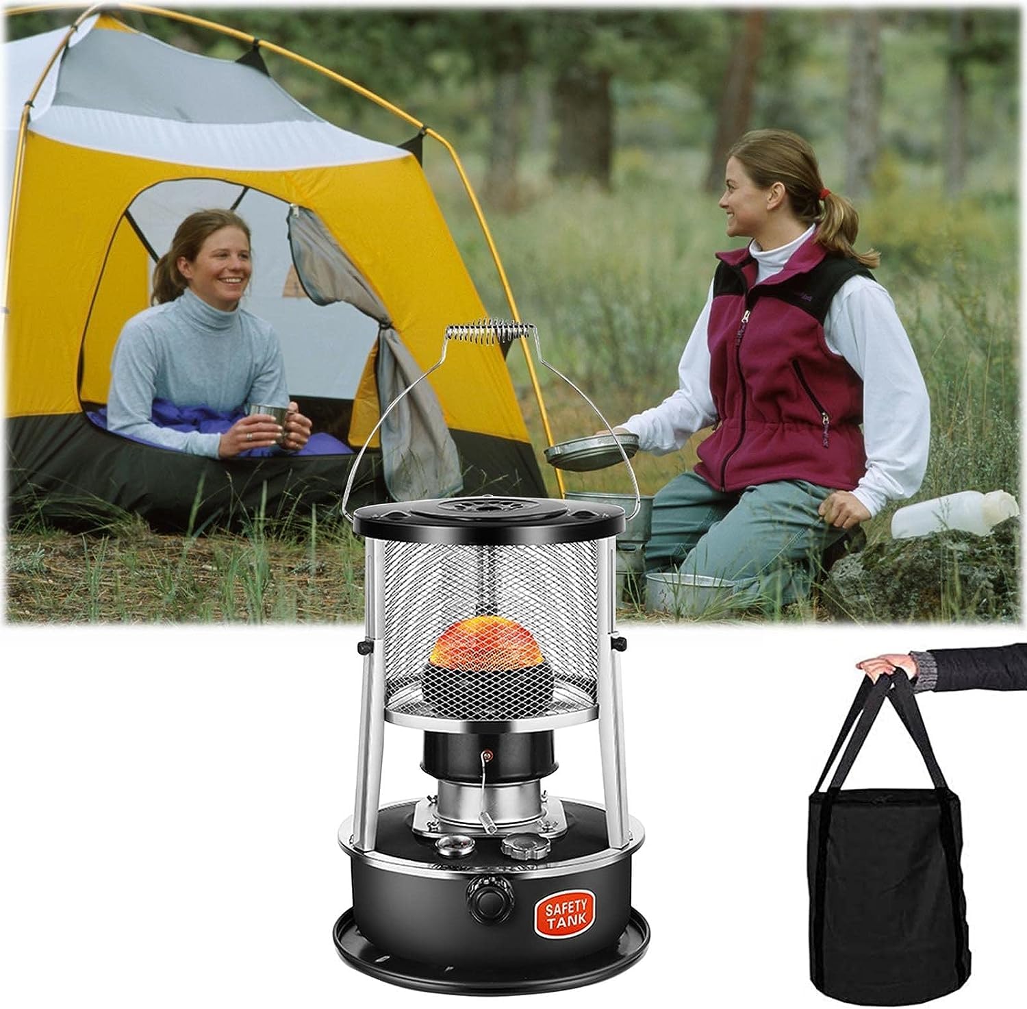 Zelt Heizung Outdoor Kerosin Herd Camping Kochen Herd Heizungen Einstellbare Flamme Strahlungsheizung for Jagd Eis Angeln Sport &