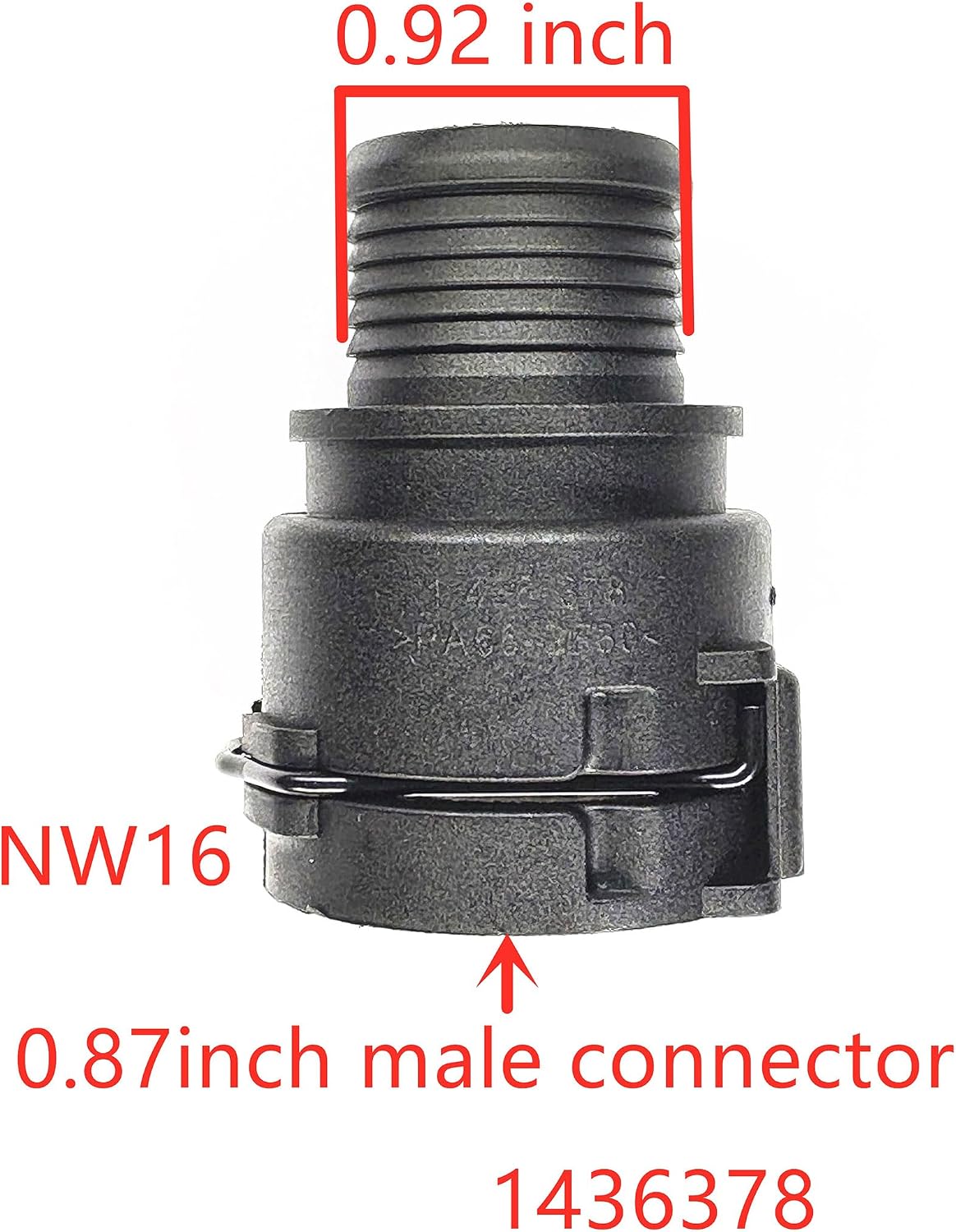 1436378, 64216951946,NW16,Thermostat Upper & Lower Coolant Hoses Connector Kit for BMW 3 Series,E90,E91,E92,1 Series,E82,E87,E88,F23,X1,E84,X3,X5,5 Series-Engine Cooling System Repair,Heater Adapter