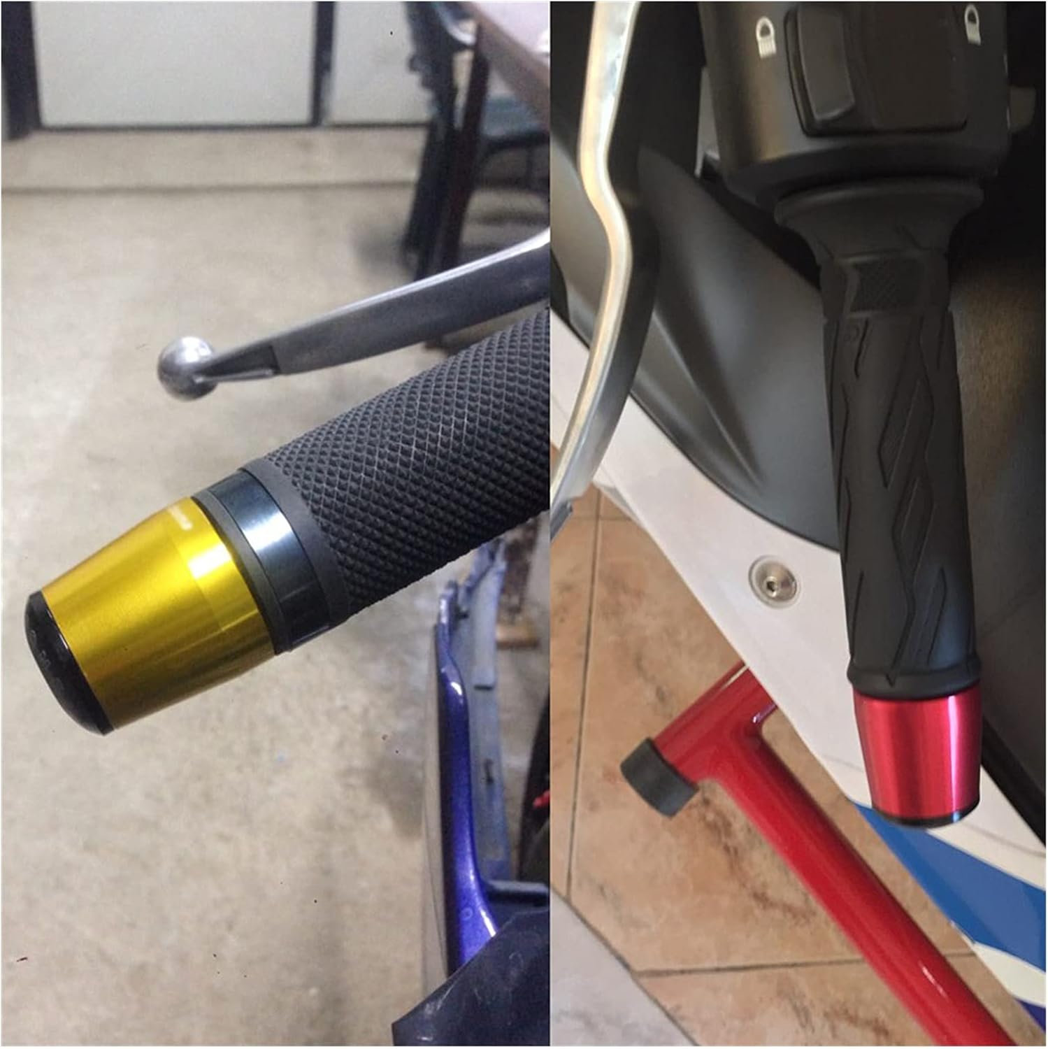 Compatible with Ya ma ha FZ6R FAZ ER600 FZ6S/FZ6N FZ6R FZ6 FAZ ER 2005-2010 Cap Motorcycle Hand Grips Bar Ends Plug