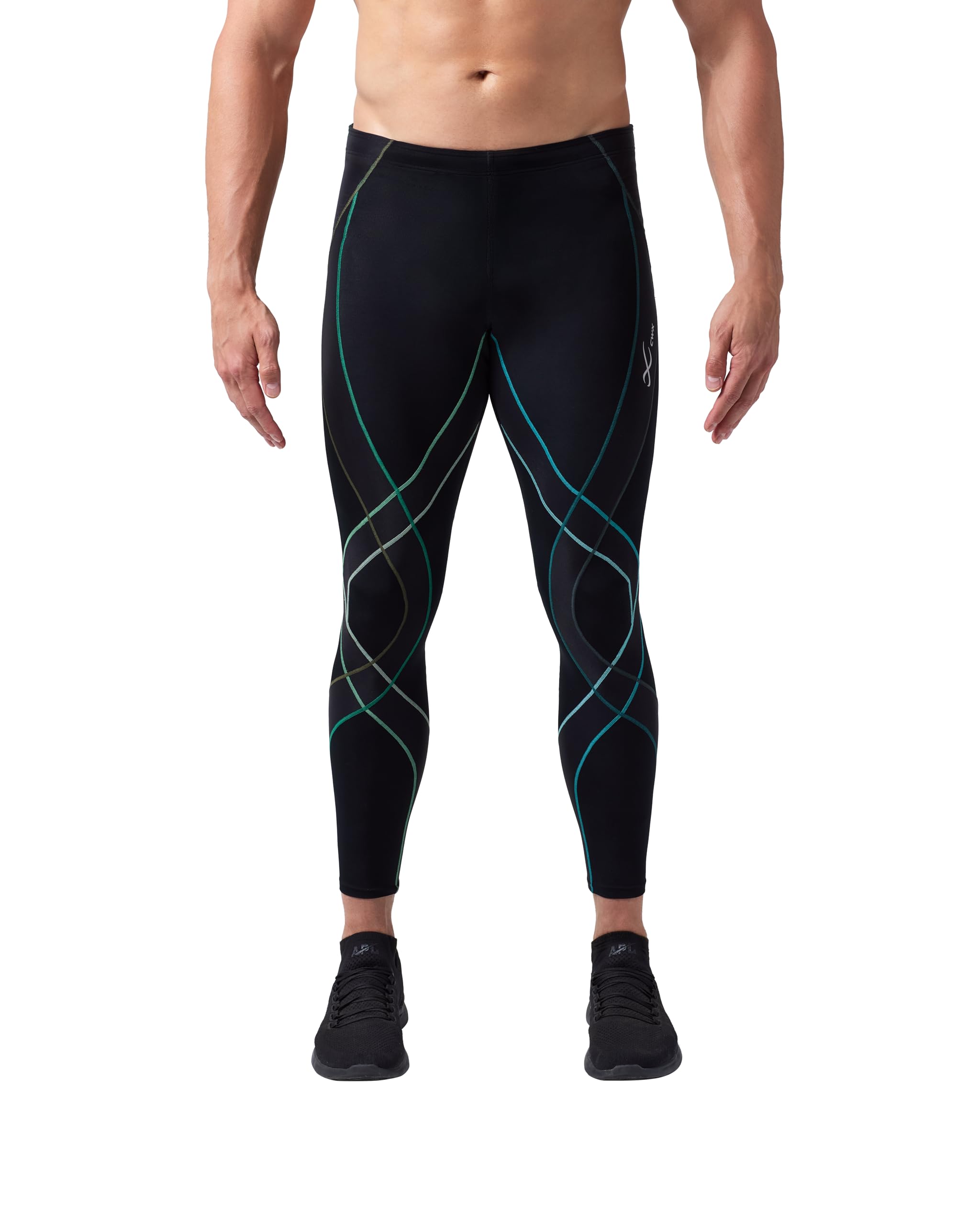 Men's Endurance Generator Joint and Muscle Support Compression Tight, Black/Green/Khaki, X-Large-image-29