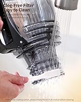 Vista 6 de Cold Press Juicer Machines, 5.8" Large Feed Chute Slow Masticating Juice Maker for Whole Vegetable and Fruit, Easy to Clean, 300W High Juice Yield