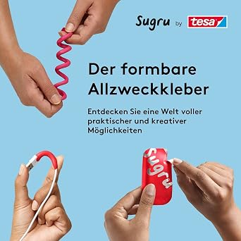Sugru by tesa - Multicolor - formbarer Allzweckkleber- 8 x 35 g