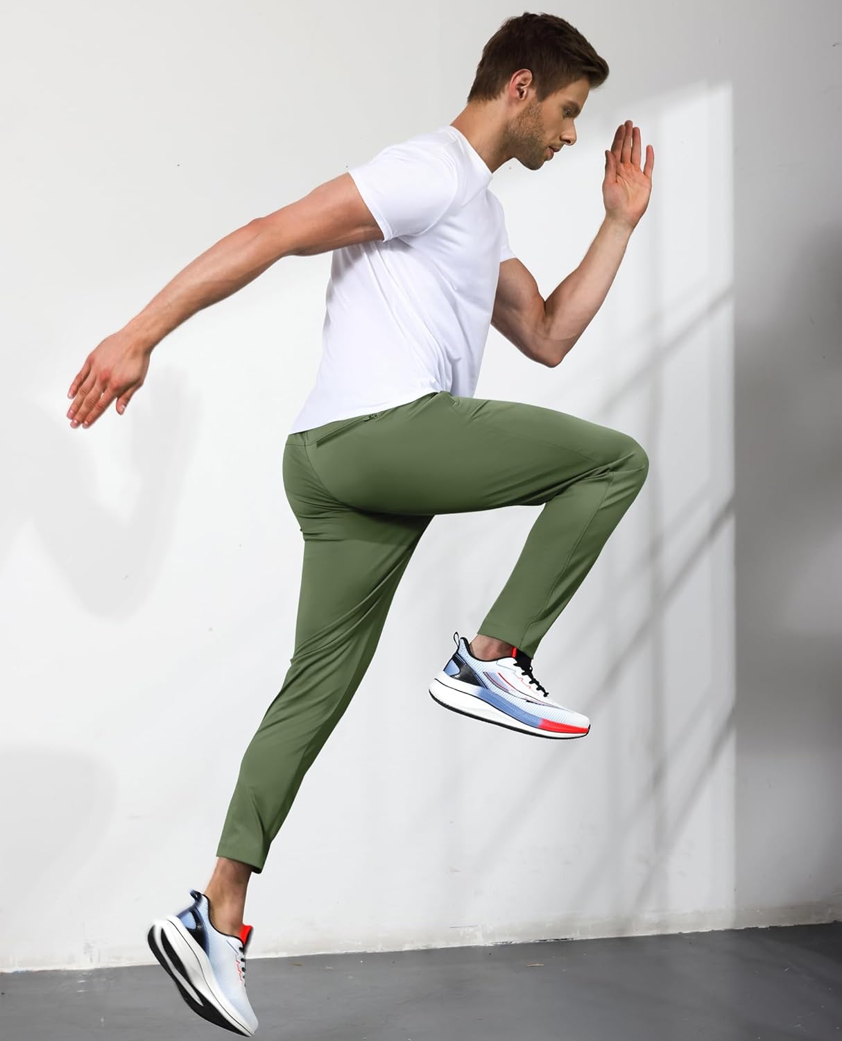 Mens Sweatpants with Zipper Pockets Joggers for Men Workout Athletic Gym Track Fitness Clothing Gifts - Image 3