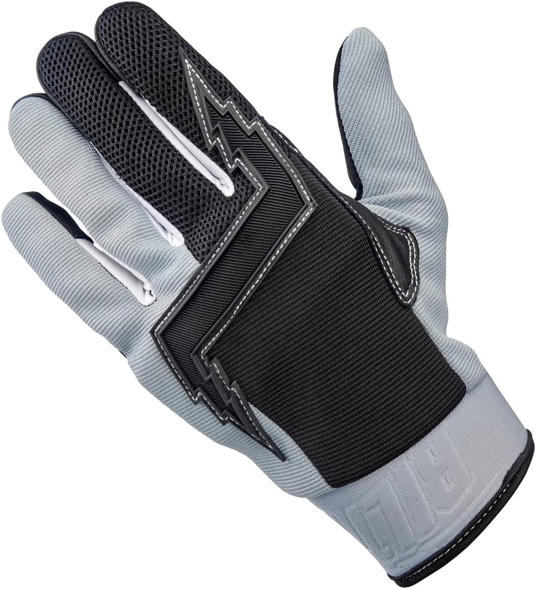 Biltwell | Baja | Motorcycle Gloves | CE Certified | Abrasion Resistance | Breathable Fabric | Leather Protection | Hard Knuckle Gaurds | Open Cuff