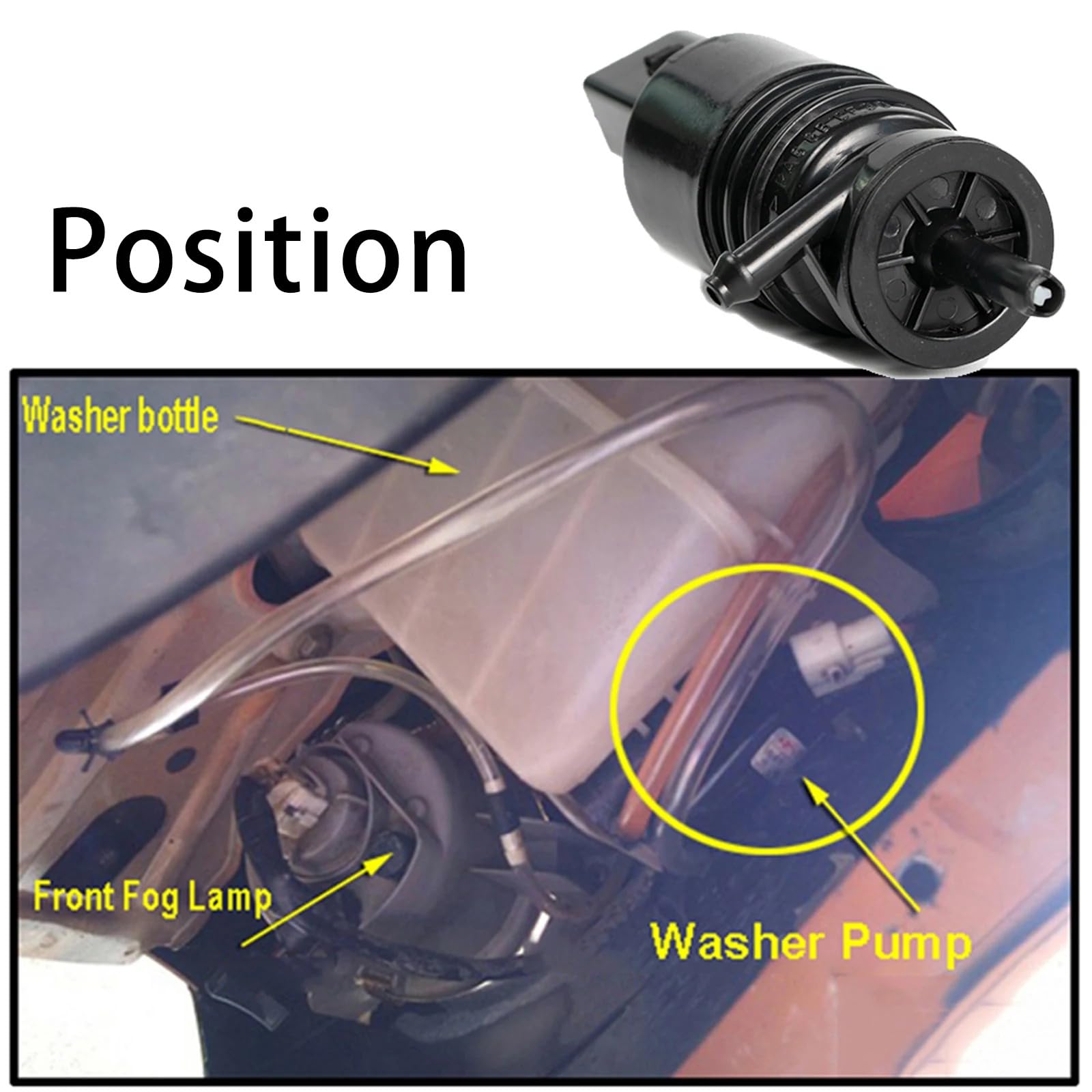 2X Motore lavavetri Pompa lavavetri tergicristallo 76846-Tf0-003 per Honda CRV per Odyssey