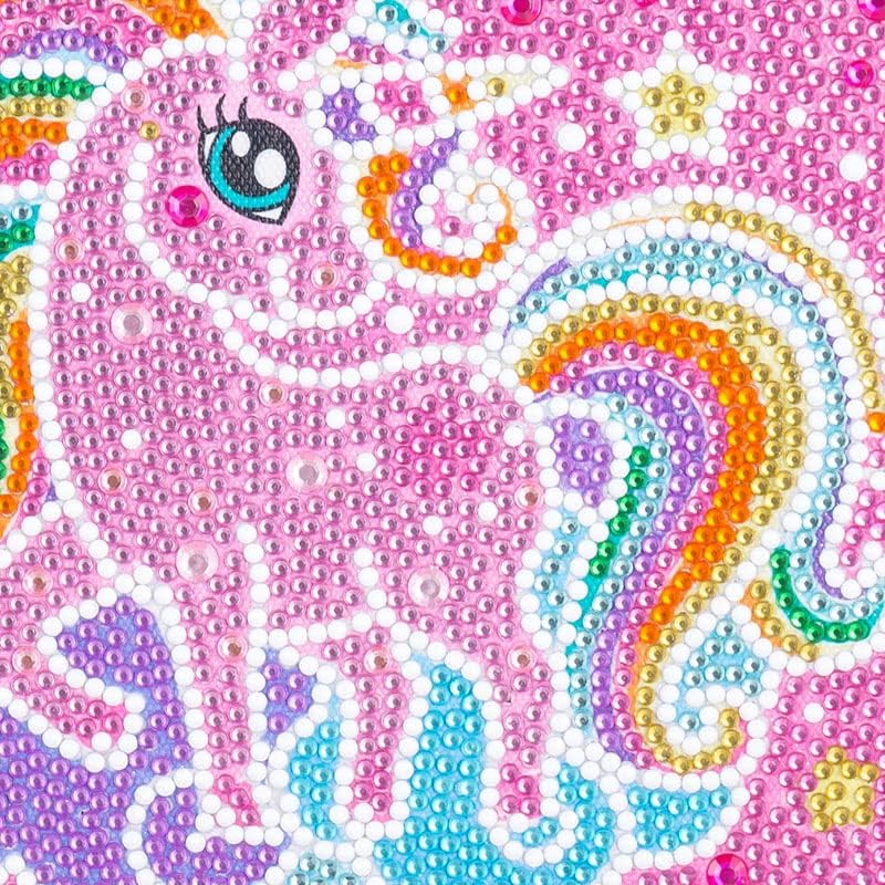 TINY FUN Kits de pintura de diamantes 5D para niños, kits de pintura artística con marcos de madera para edades de 6 a 8 años, 10 a 12 años, juego