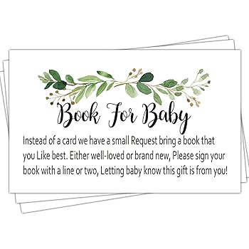 books for baby insert