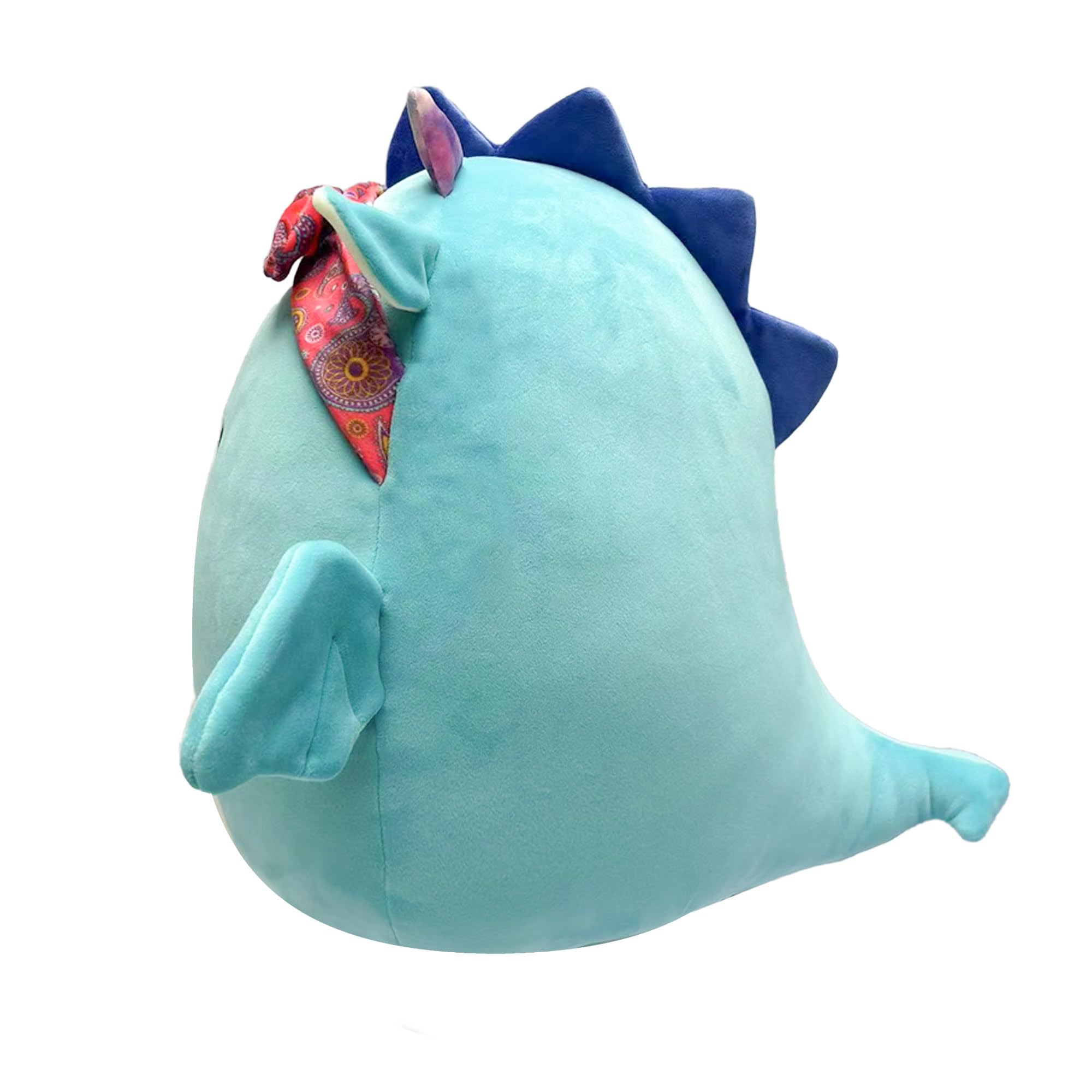 Squishmallows Original 7.5-Inch - Tatiana the Dark Teal Dragon with Bandana, Tatiana -Dark Teal, 7.5 inches - Image 3
