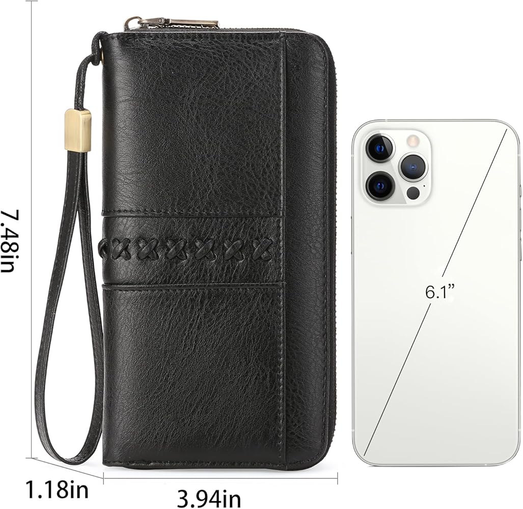 Portafoglio Donna In Pelle Con Blocco RFID, Piccolo Ma Capiente, Porta Carte E Monete, 13x10cm, Vari Colori