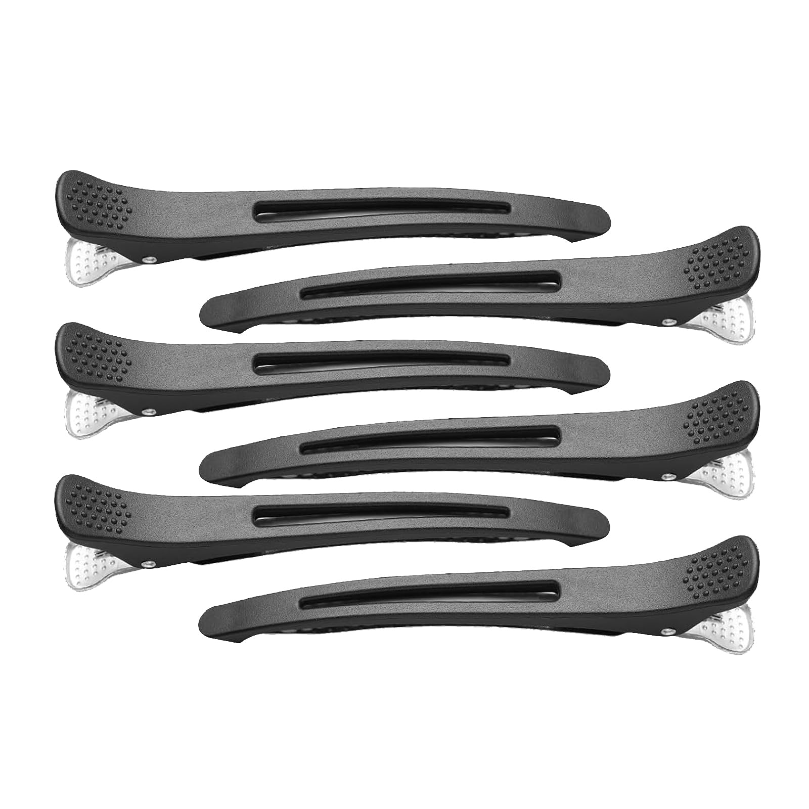 Aurooooa ６個 ダッカール メンズ レディーズ ヘアピン ヘアクリップ プロ用 美容師 前髪 髪留め クリップ ブロッキング 跡がつかない ヘア ピン 大きめ