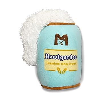 Mutt of Course Howlgarden Beer Squeaky Dog Toy
