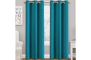 Turquoise Curtains for Bedroom 2 Panels