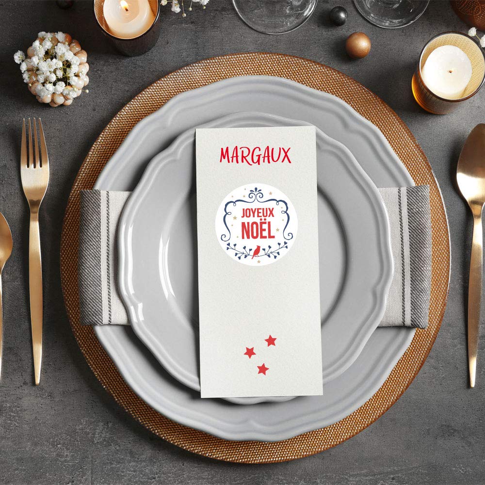 Planche De Stickers JOYEUX NOEL - Papier Adhésif Adhesive Autocollant Noël