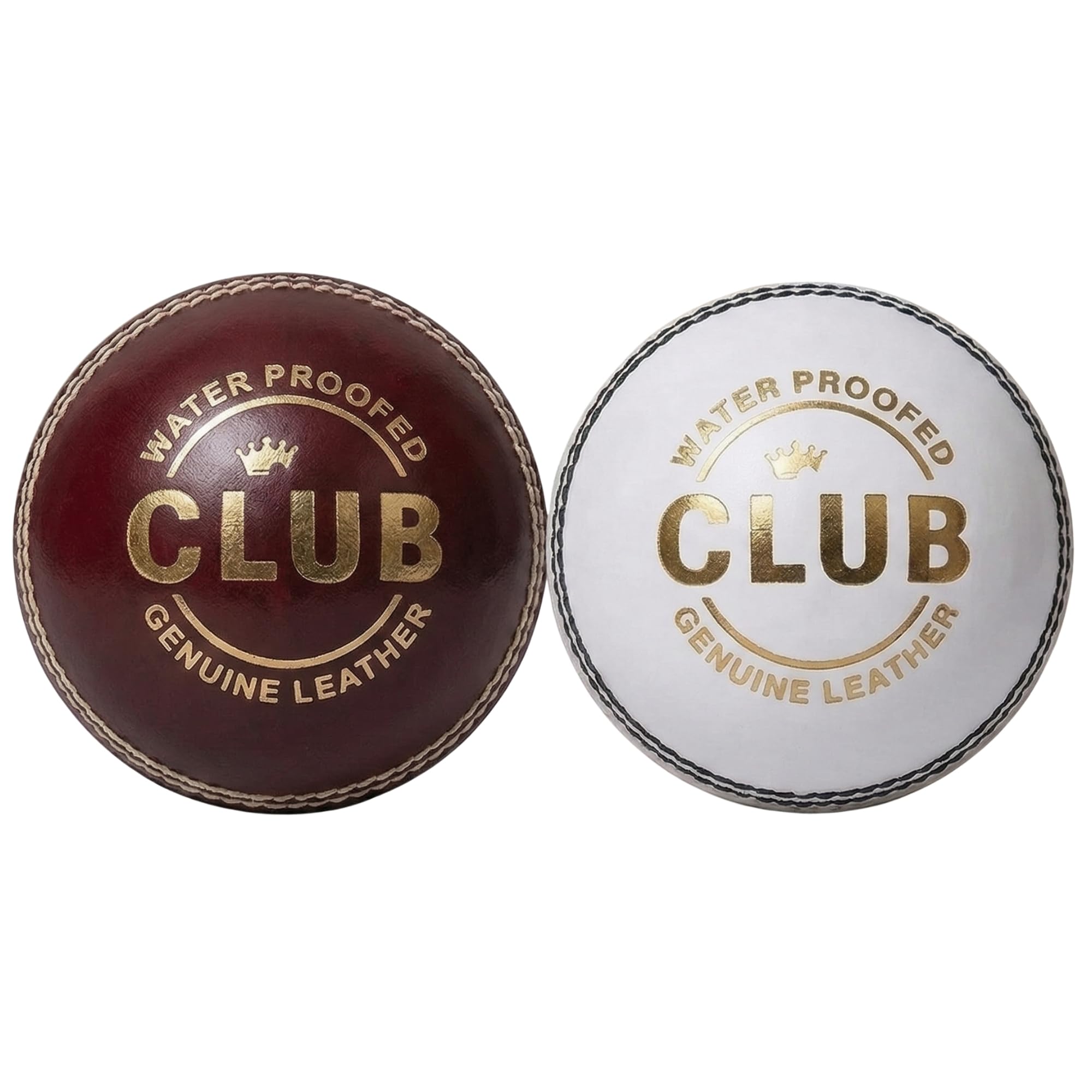Playzoo Shield 20 Cricket Balls | Colour: Red & White | Pack Size: Pack of 2 | Water-Resistant Leather Ball | Suitable for Practice Game | Tournament Game Cork-image-35