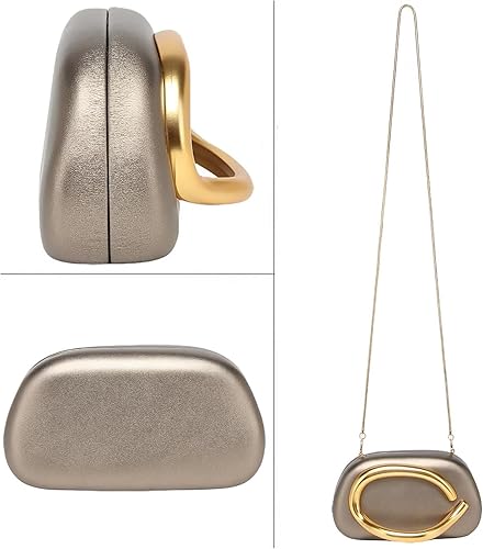 Vista 88 de Bolso cruzado de cadena de moda para mujer, bolso de hombro, bolso de mano acrílico para boda, bolso de noche de concha, clutch formal Un mármol