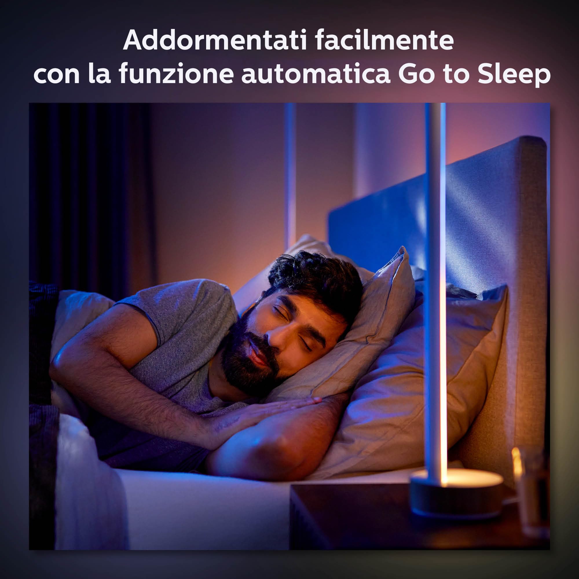 Philips Hue White and Color Ambiance Gradient Signe Lampada da Terra Smart, LED integrato, 29W, Bianco