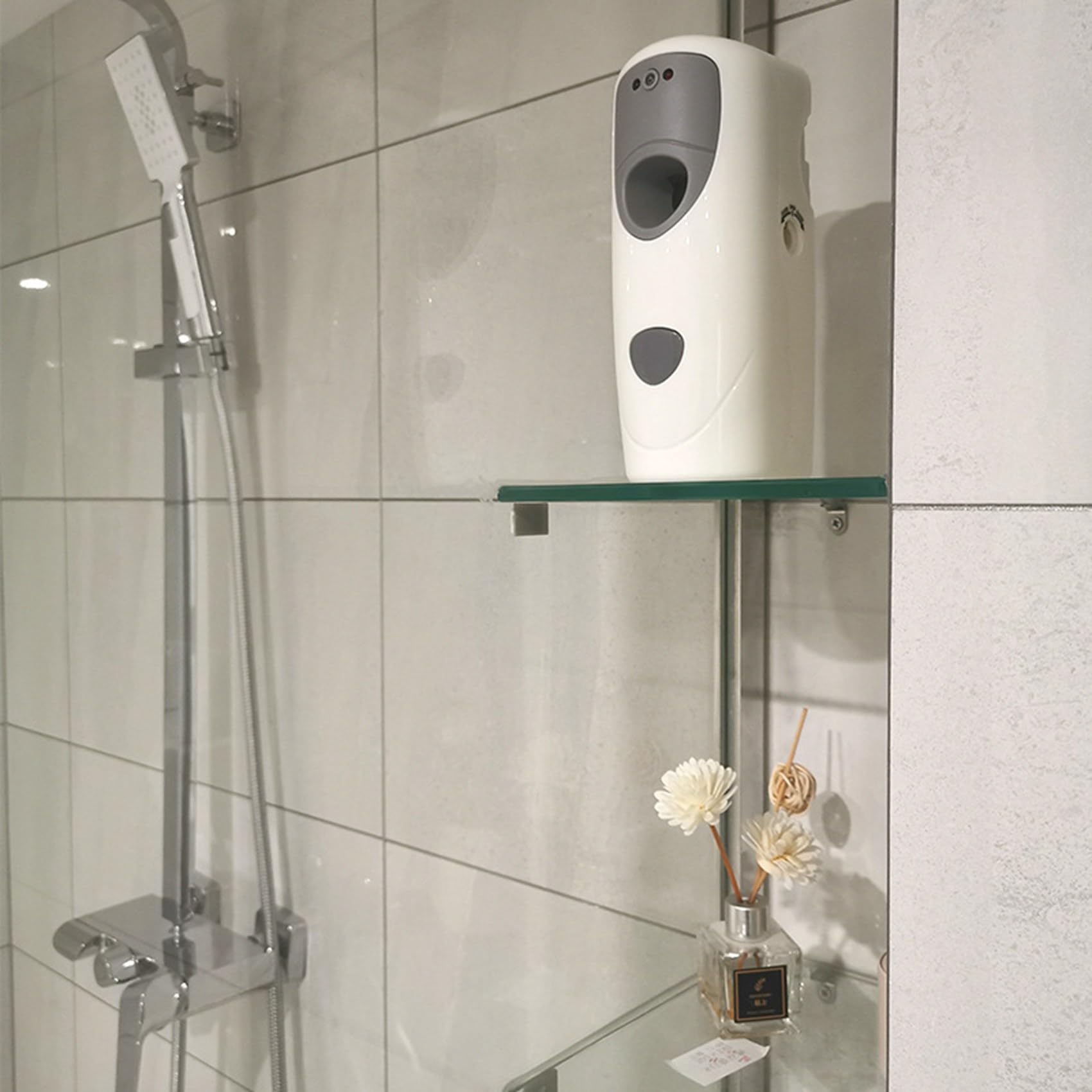 2 x automatyczny odświeżacz powietrza do łazienki, sterowany czasowo odświeżacz powietrza, rozpylanie na ścianie, automatyczny zapach