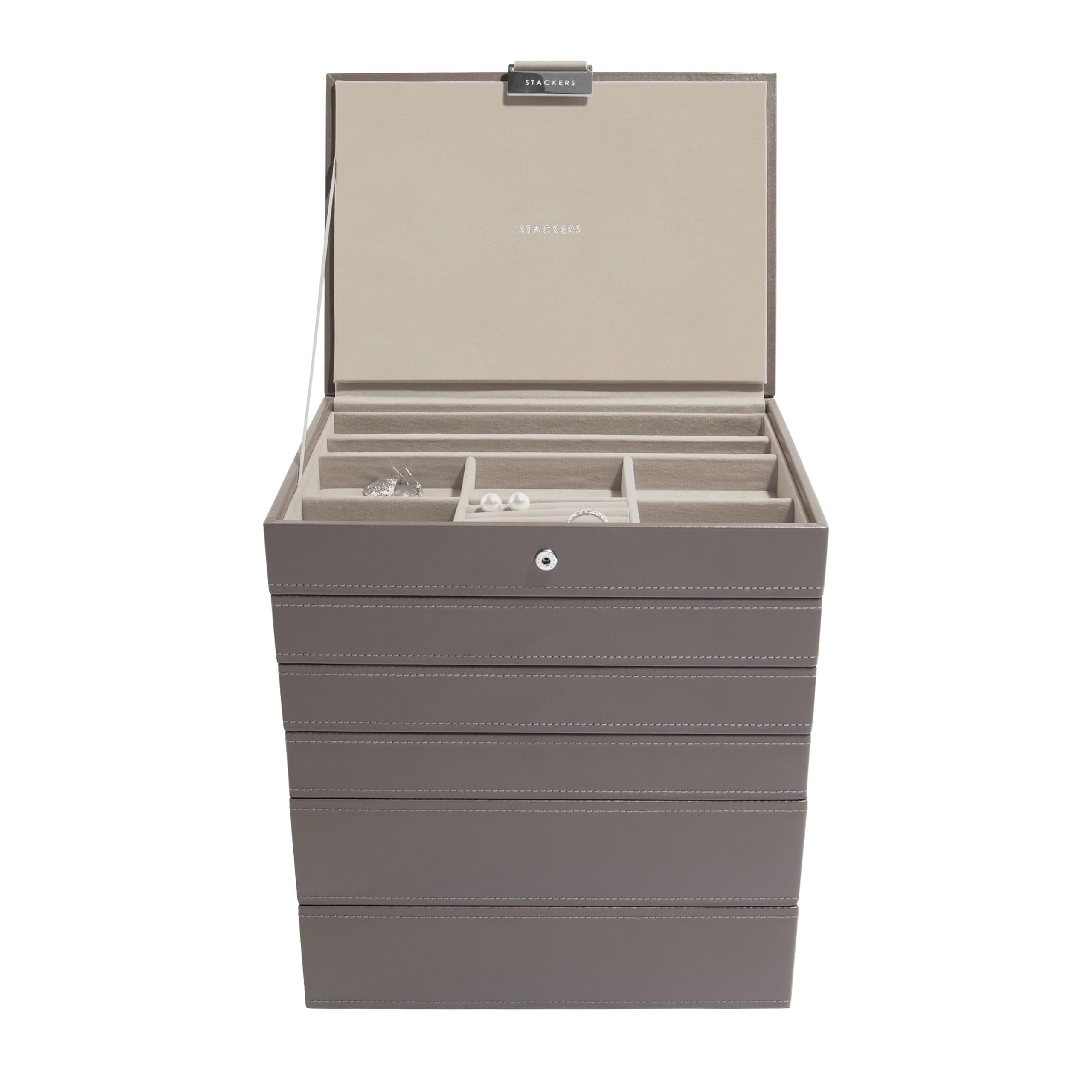 Stackers Mink Classic Medium Jewellery Box Set Of 6