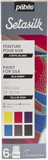 Pebeo Setasilk Initiation Set, Assorted, 20 ml (Pack of 6)